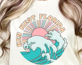 Key West Florida Comfort Colors Camiseta informal unisex COMFORT COLORS