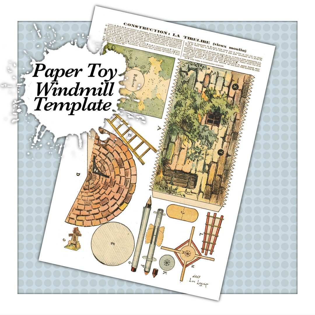 Antique Vintage Paper Toy Construction Digital Download - Etsy