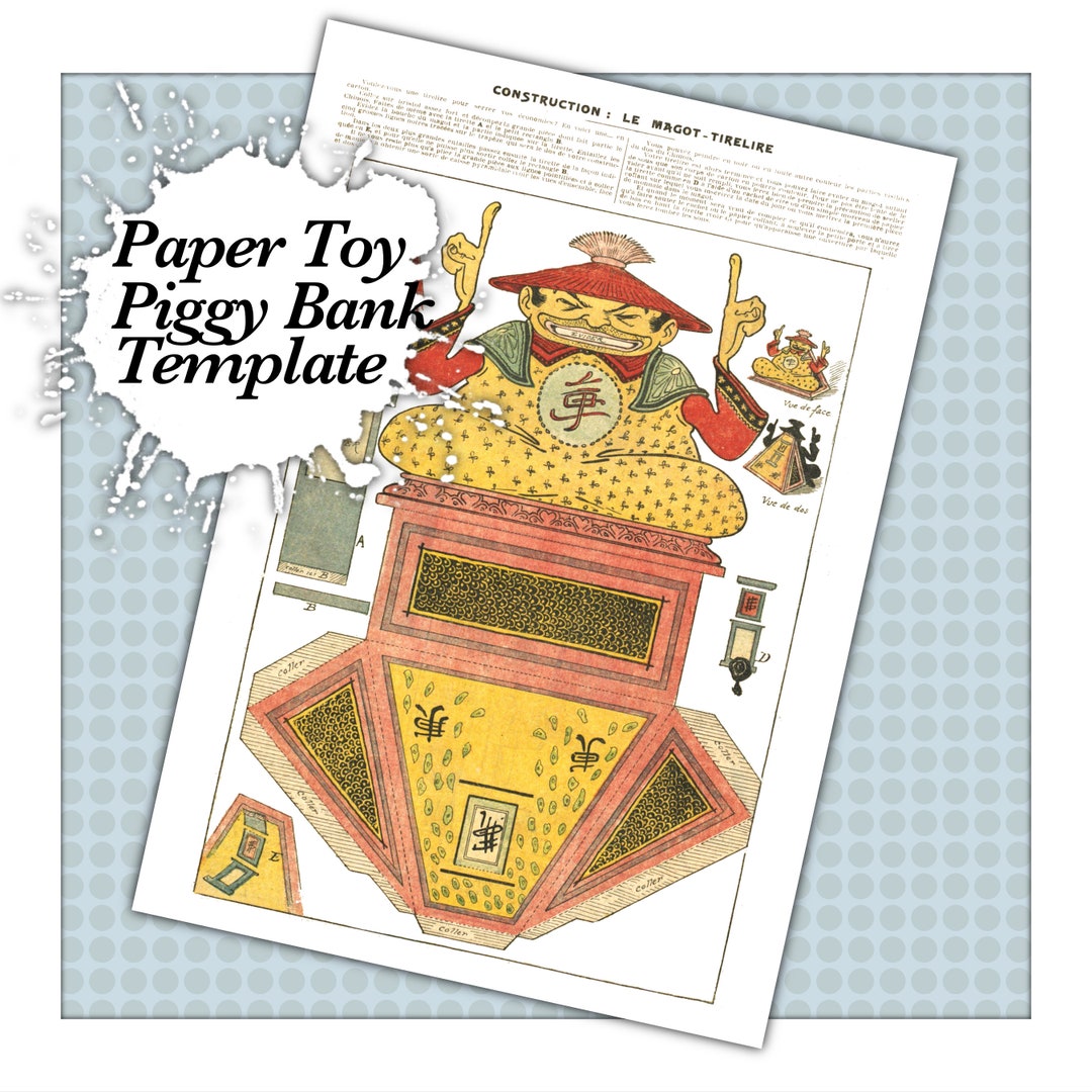 Antique Vintage Paper Toy Construction Digital Download Template, New ...