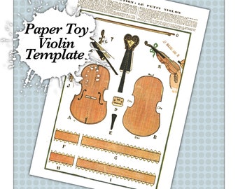 Antique Vintage Paper Toy Construction Digital Download Template, Cut Out House of the Templars ...