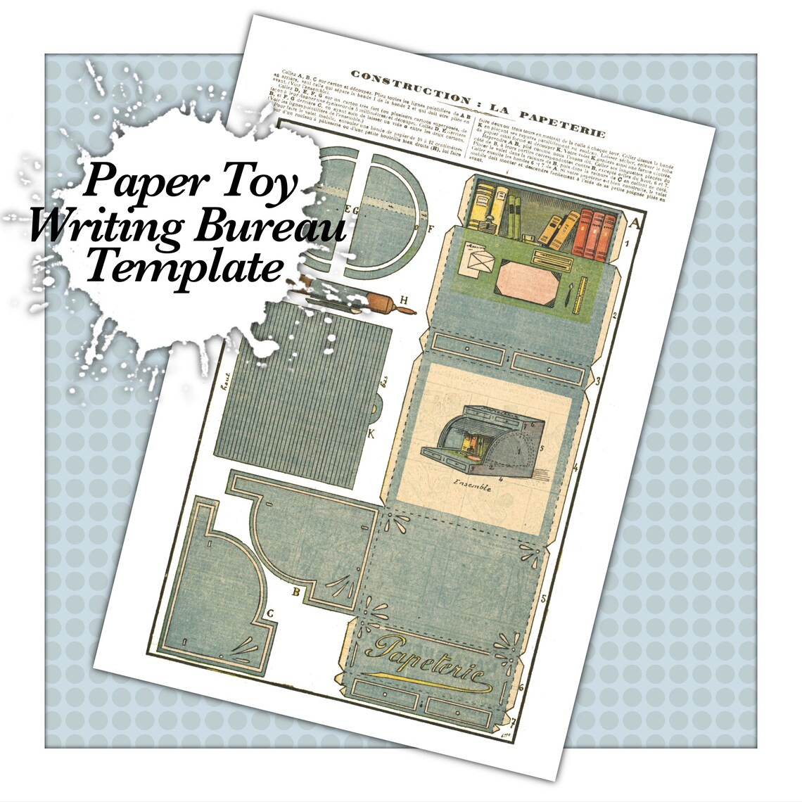 Antique Vintage Paper Toy Construction Digital Download - Etsy