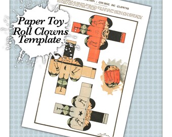 Antique Vintage Paper Toy Construction Digital Download Template, Cut Out Chinese Pagoda Make ...