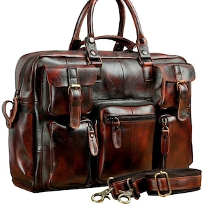 Sac porte-documents en cuir fabriqué à la main pour un style intemporel