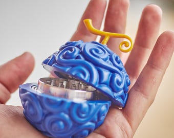 Devil Fruit Herb Grinder – Akuma No Mi 3-Piece, Anime Gift for Him, Otaku Collectible