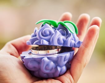 Devil Fruit Grinder – Yami Yami No Mi Herb Crusher, One Piece Fan Collectible, Blackbeard Gift