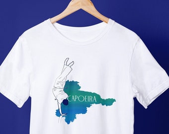 Capoeira T-Shirt | Brazilian Martial Arts Tee | Unisex Cotton Streetwear