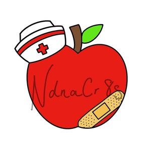School Nurse SVG, Nurse SVG, School Nurse Shirt, Cut File, Instant download, School Health, Nurse gift, Apple SVG