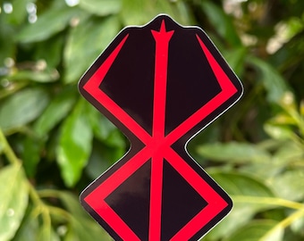 Red brand Anime Sticker