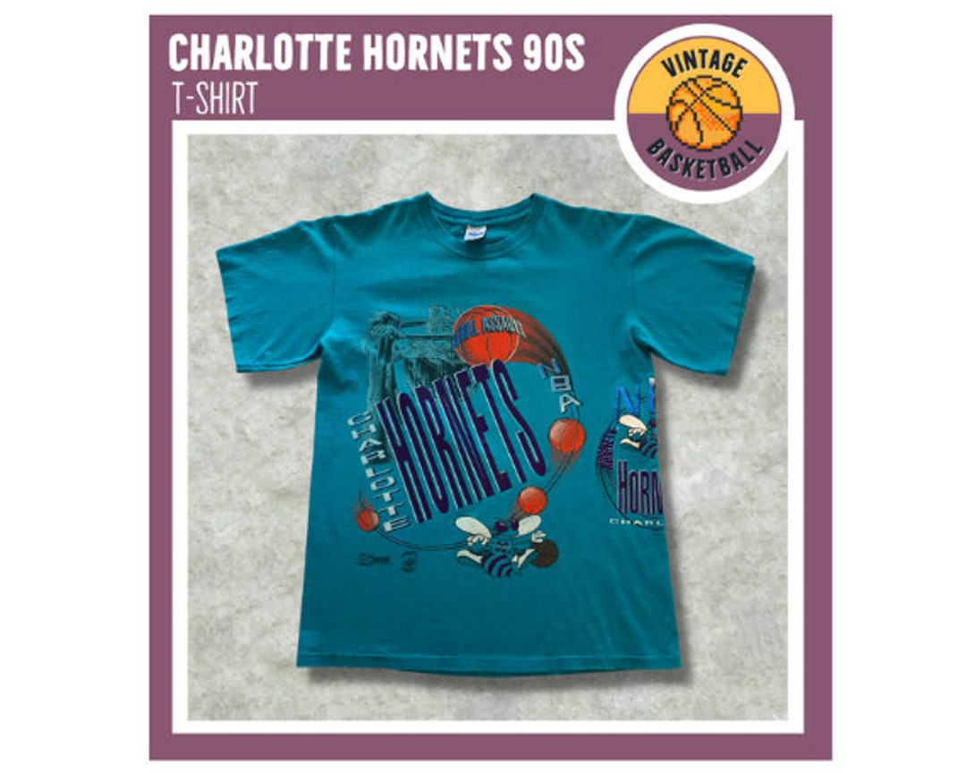 Salem Sportswear Charlotte Hornets NBA Basketball T-shirt - Etsy UK