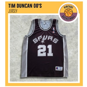 Vintage San Antonio Spurs Tim Duncan Adidas Jersey Size Youth Medium –  Yesterday's Attic