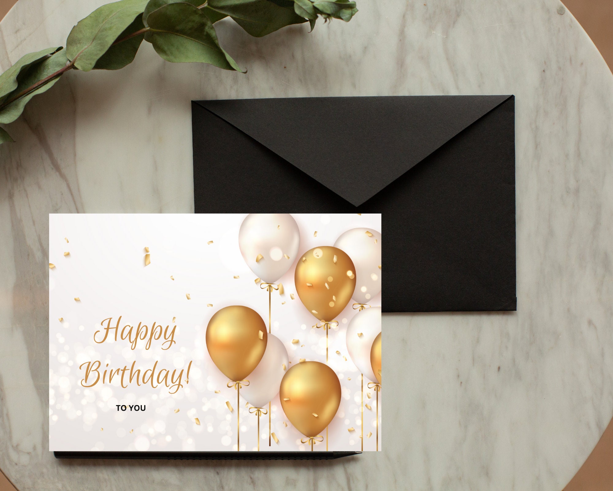 Paper Cutout Happy Birthday Greeting with Gold Glitters Greeting Card for  Sale by OnigiriDoctor