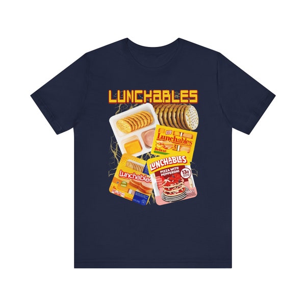 Lunchables Soft Cotton T Shirt For Fast Food Fashion | Relive School Lunch Joy Lunchbox Fashion Shirt | Great Idea For Memorial Gift Plant