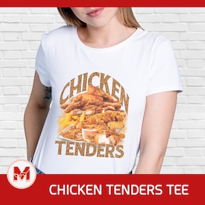 Chicken Tenders Tee Softstyle Unisex T-Shirt | Comfortable Chicken Shirt for Girlfriend | Stylish Fast Food Shirt Chicken Lover t-Shirt