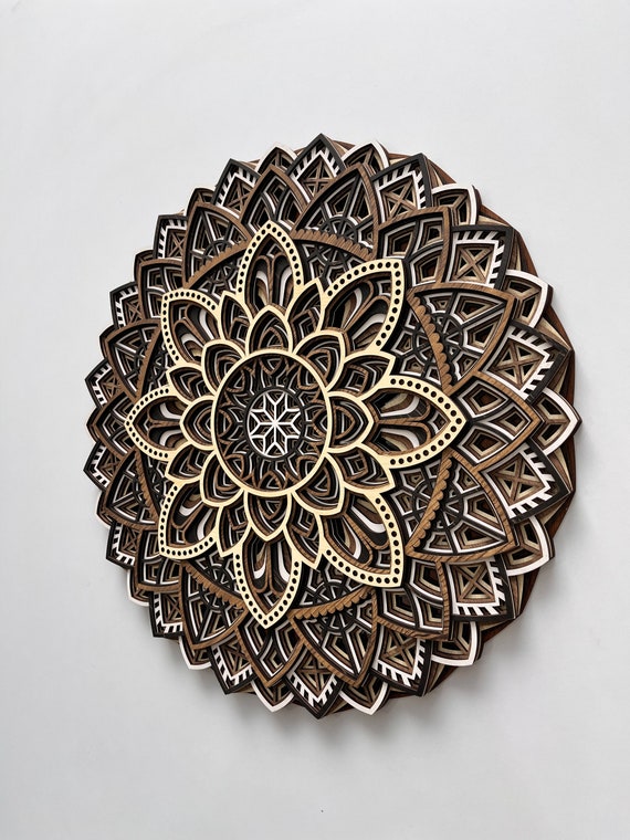 Multilayer Wooden Mandala Wall Art | Handcrafted 8