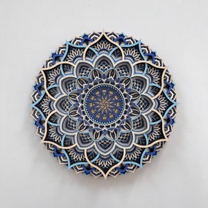3D Wood Mandala Wall Art: Layered Boho Decor - Etsy