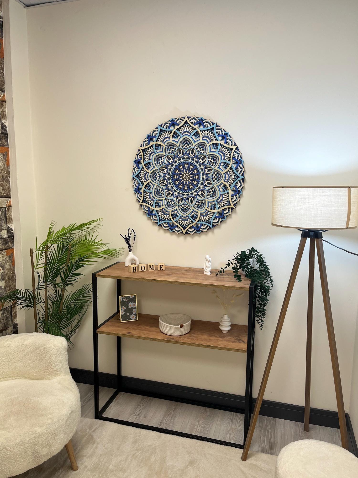 3D Wood Mandala Wall Art: Layered Laser-cut Boho Decor - Etsy