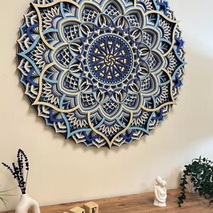 3D Wood Mandala Wall Art: Layered Boho Decor - Etsy