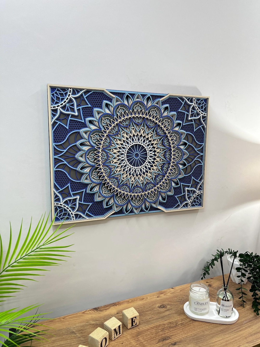 3D Wood Mandala Wall Art: Layered Boho Meditation Decor - Etsy