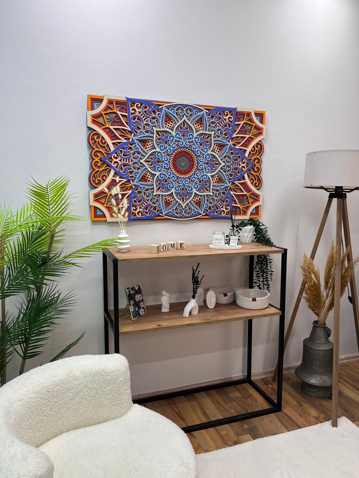 Multilayer Wooden Mandala Wall Art | Handcrafted 8