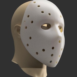 Jason Voorhees custom 3d model mask