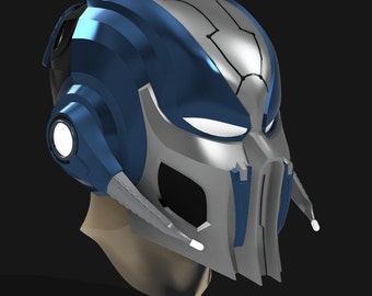 Cyber Sub Zero Helmet from Mortal Kombat 9 | 3d Model | Stl Files for 3d print