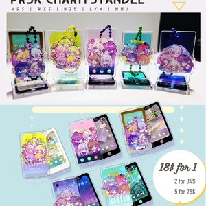 Projeto Sekai | Grupo Phone Charm Standee