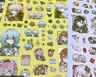 Honkai Star Rail Stickersheets: Amphoreus, Xianzhou