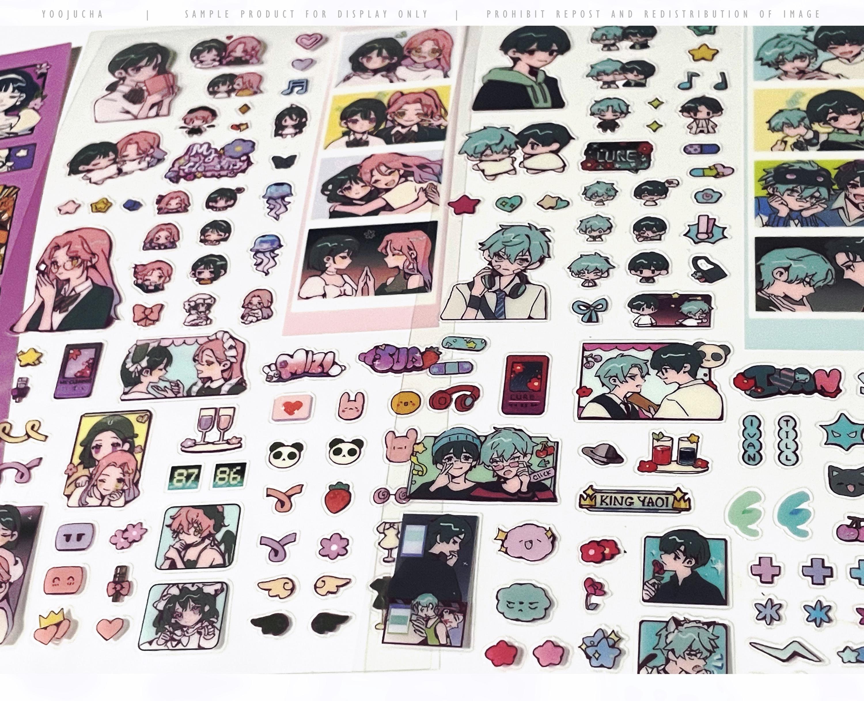 Folhas de adesivos para decoração de palco Alien - Mizisua Ivantill Geral + Novos cartões postais adicionados