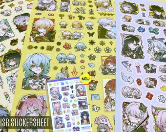 Honkai Star Rail Stickersheets: Planacardia added! Amphoreus, Xianzhou