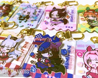 Uma Musume Ticket Keychains | Digitan, Super Creek, Gentildonna, Orfevre etc added