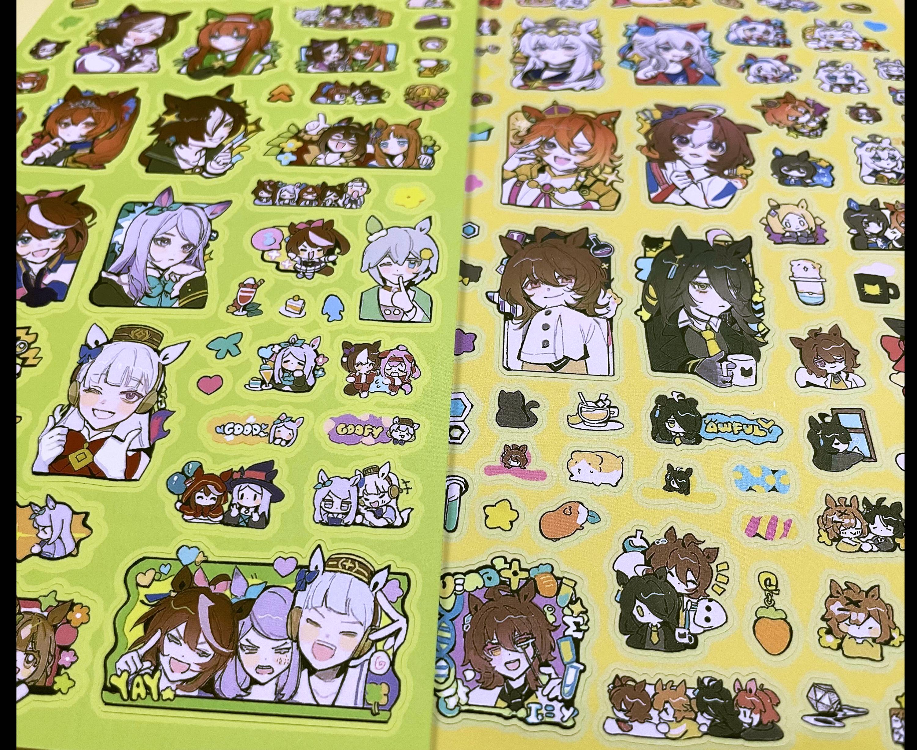 Uma Sticker Set Uma Musume Stickersheets (new Meme Sheet Added!) - Etsy