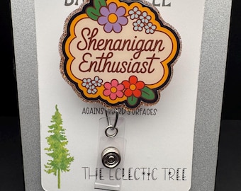 Shenanigan-liefhebber intrekbare badgehaspel