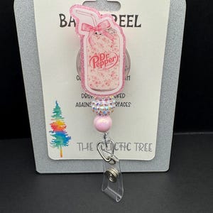 Coquette Soda Can Badge Reel