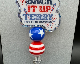 4th of July Funny Retractable Badge Reel