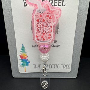 Girly Pop Soda Can Badge Reel