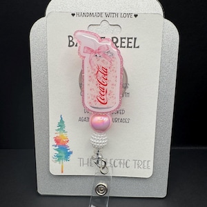 Coquette Soda Pop Can Badge Reel
