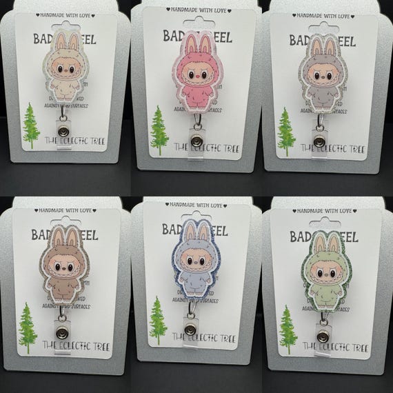Cute Monsters Macaron Badge Reel