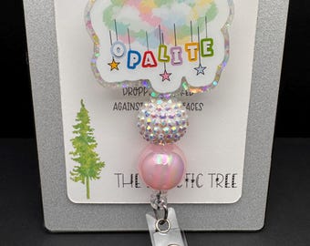 Opalite Retractable Badge Reel *Graphics by LuLuDigitalCo*