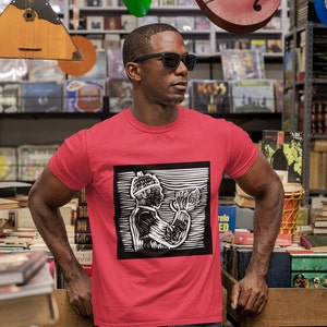 Don Cherry Legendary Jazz Trompetenspieler Linolschnitt Style Original Design T-Shirt