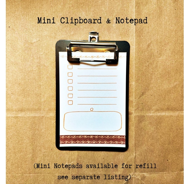 Mini Clipboard Etsy