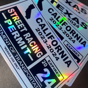 STREET RACING PERMIT