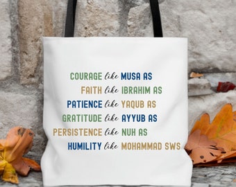 Ramadan Muslim Islamic Tote Bag Gift, Islamic Bag Gift for Mom, Eid Gift for Muslim Girl, Ramadan Gift Woman Bag, Muslim Gift for Ramadan