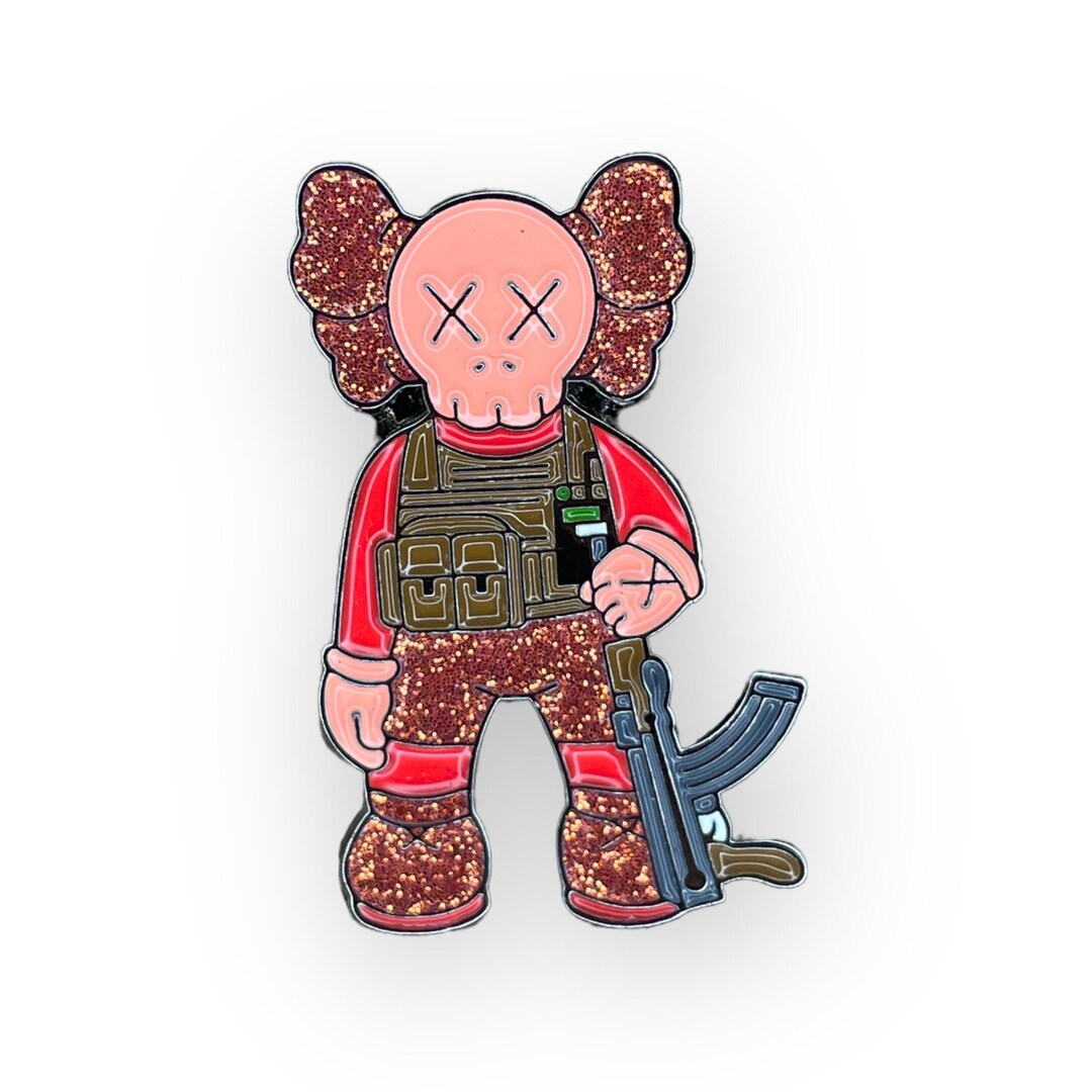 Red Kaws Belico Pin for New Era Logo New Era Hat Pin EXCLUSIVE Etsy UK