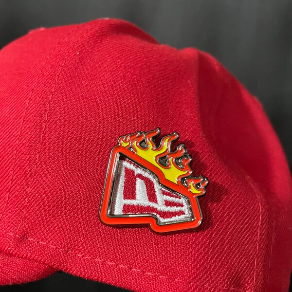 Hypebeast Flames Hut Pin für New Era Logo New Era Hut Pin EXKLUSIV