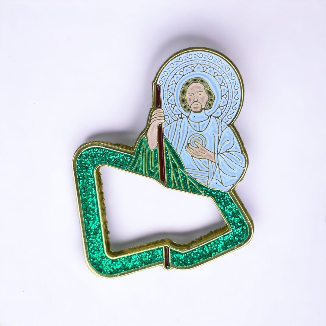 Green San Judas Pin for New Era Logo New Era Hat Pin EXCLUSIVE Etsy