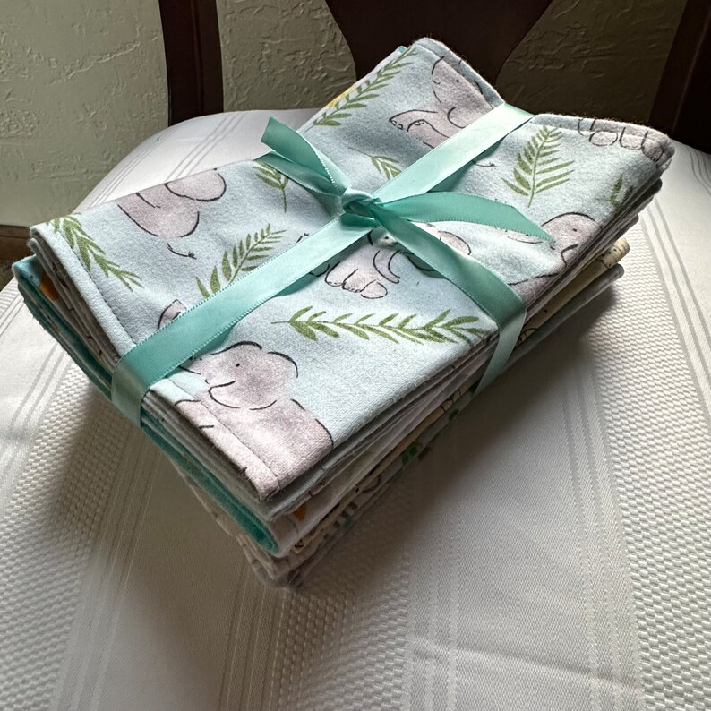 Baby Animal Gender Neutral Baby Burp Cloths Etsy