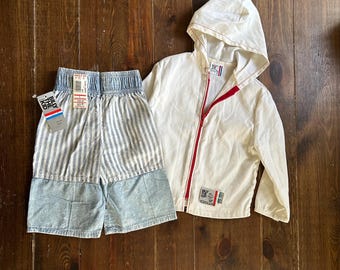 Vintage Ende 80er / Anfang 90er Jahre Billy the Kid Bundle, Jacke 4T, Shorts 6