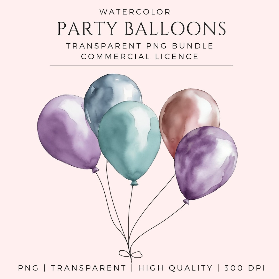 Watercolor Balloon Clipart Onepng Birthday Clipart Balloons Birthday ...