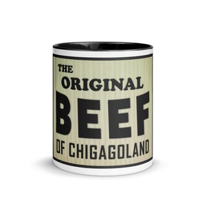 Mug with Color Inside The Bear The Original Beef of Chicagoland Carmy Restaurant Logo Sign