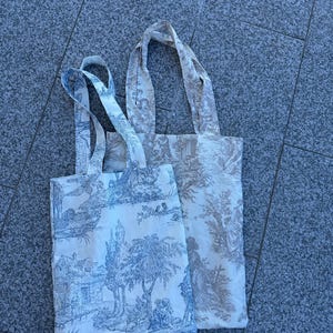 Sacola estilo francês para ela, presente aniversário,natal. Escola, 4 cores com bolso anterior personalizado